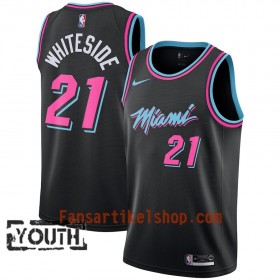 Miami Heat Trikot Hassan Whiteside 21 2018-19 Nike City Edition Schwarz Swingman - Kinder
